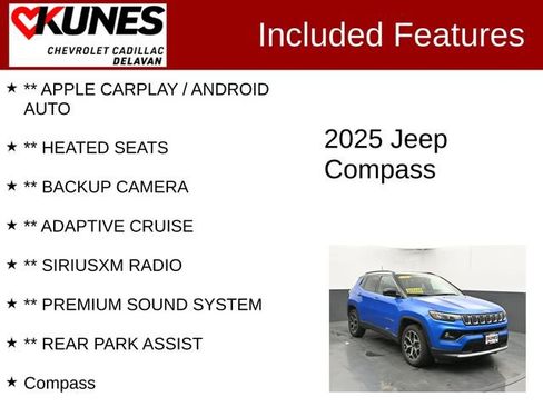 Used 2025 Jeep Compass Limited AWD/4WD image 3