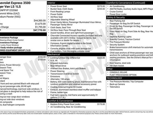 Used 2023 Chevrolet Express 3500 LS RWD image 17