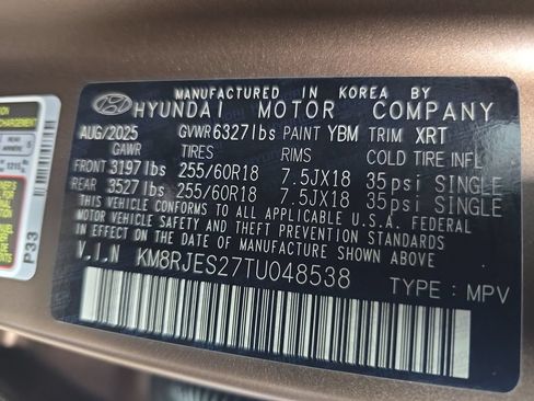 Certified 2026 Hyundai Palisade XRT Pro AWD/4WD image 35