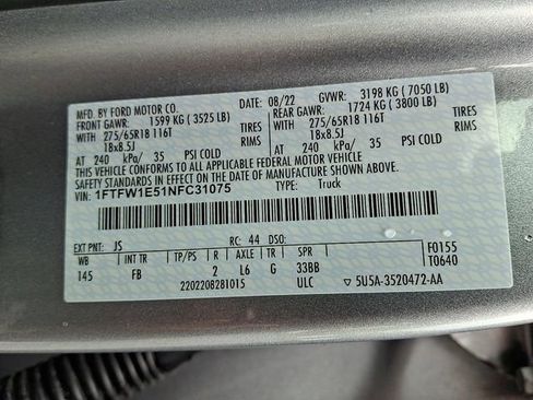 Used 2022 Ford F150 XLT w/ Equipment Group 302A High AWD/4WD image 27