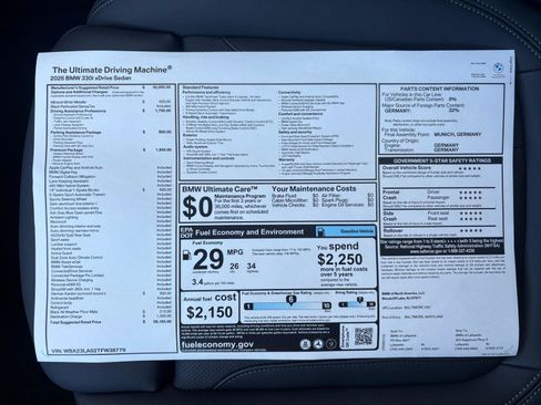 New 2026 BMW 330i xDrive 330i xDrive w/ Premium Package image 32