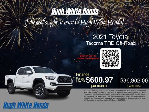 Used 2021 Toyota Tacoma TRD Off-Road AWD/4WD image 3