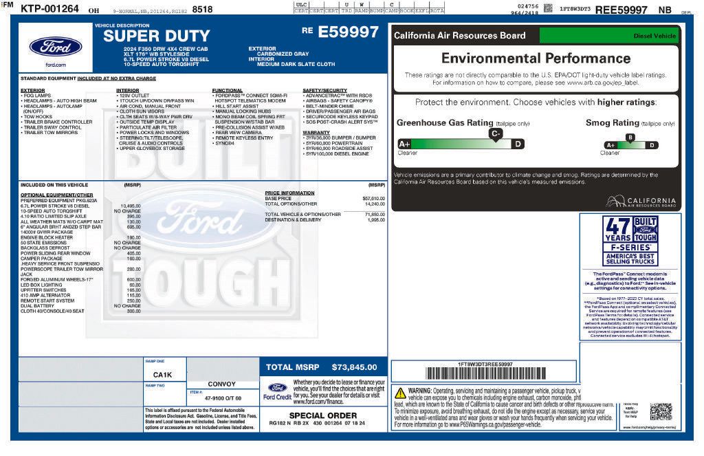 Used 2024 Ford F350 XLT w/ Camper Package AWD/4WD image 5