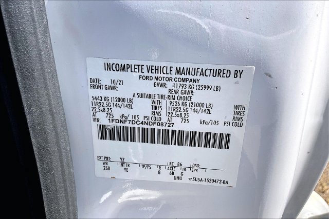 Used 2022 Ford F750 2WD Regular Cab Super Duty image 15