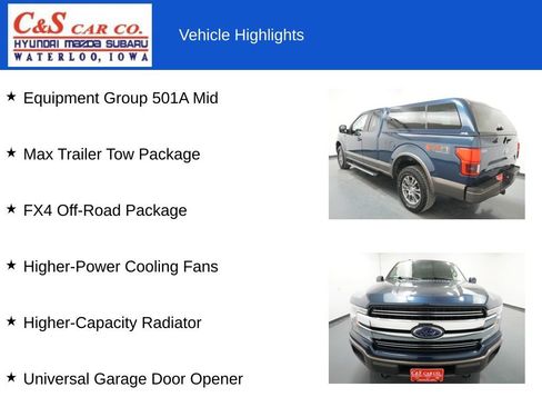 Used 2018 Ford F150 Lariat w/ Equipment Group 501A Mid AWD/4WD image 7