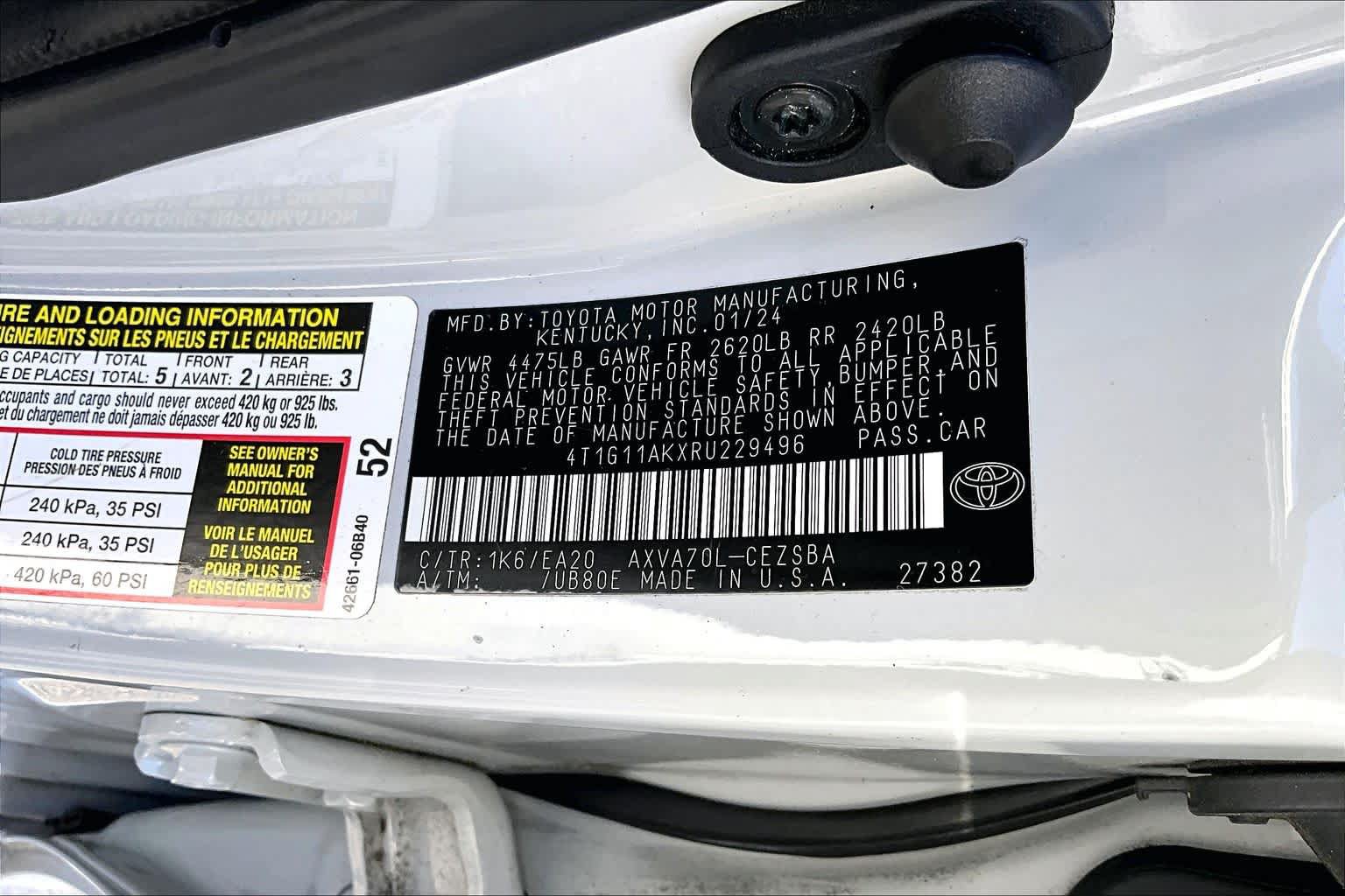Used 2024 Toyota Camry SE w/ Blackout Package (TMS) FWD image 34