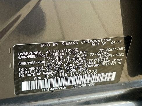 Certified 2025 Subaru Crosstrek 2.0i Premium image 36