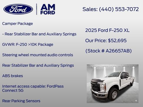 Used 2025 Ford F250 XL w/ XL Chrome Package AWD/4WD image 7