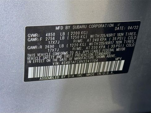 Used 2022 Subaru Outback Premium AWD/4WD image 32
