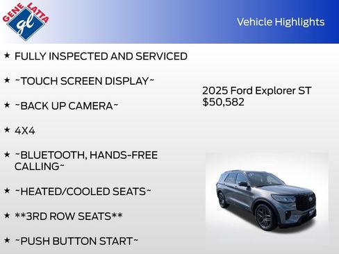 Certified 2025 Ford Explorer ST AWD/4WD image 34