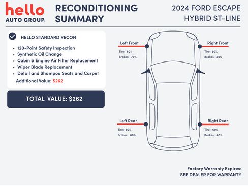 Used 2024 Ford Escape ST-Line w/ Equipment Group 301A FWD image 3