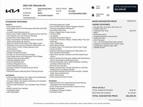 Used 2021 Kia Telluride EX image 8