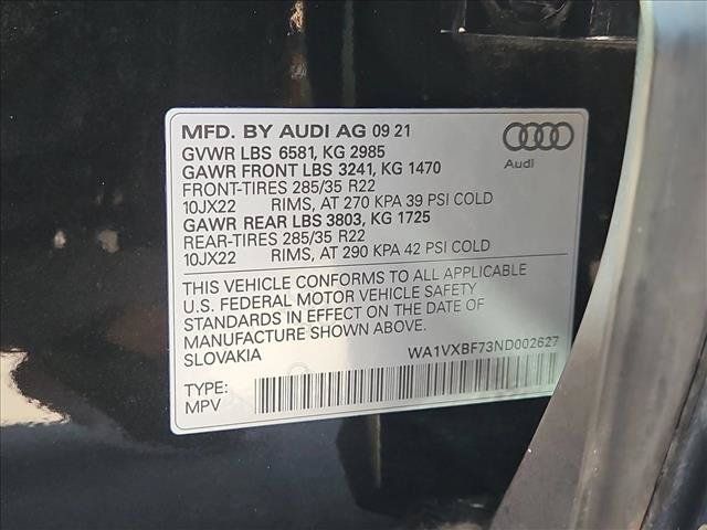Used 2022 Audi Q7 3.0T Prestige w/ Prestige Package AWD/4WD image 25