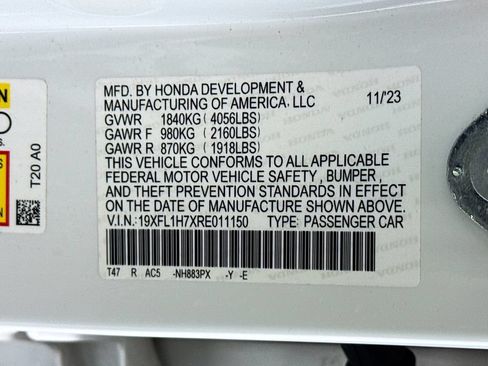 Certified 2024 Honda Civic EX-L image 35