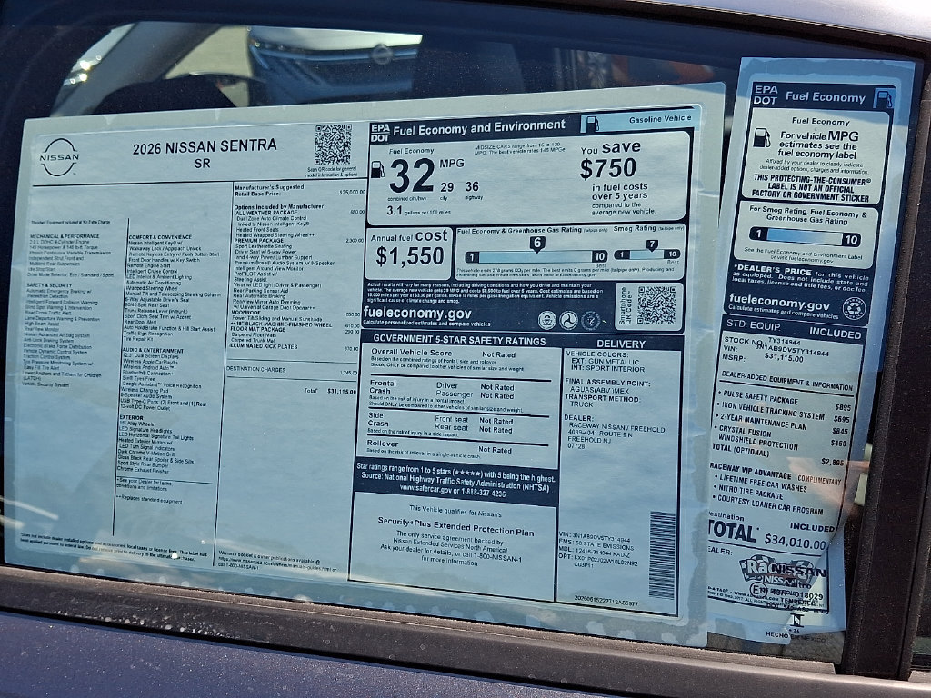 New 2026 Nissan Sentra SR w/ SR Premium Package FWD image 22