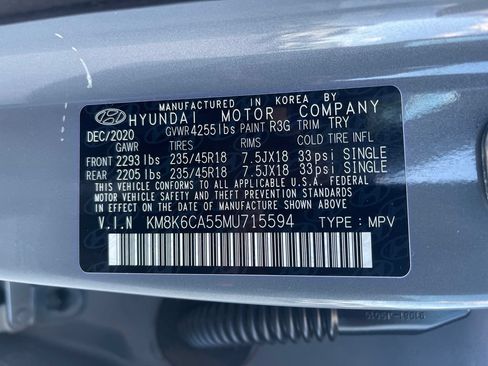 Used 2021 Hyundai Kona Night w/ Cargo Package AWD/4WD image 30