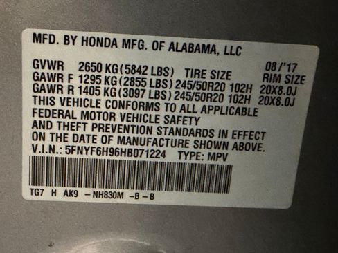 Used 2017 Honda Pilot Touring image 29