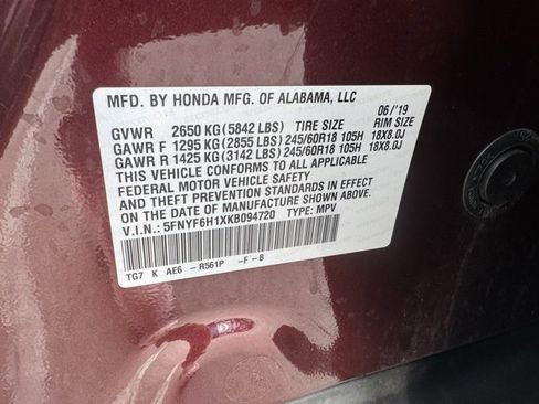 Used 2019 Honda Pilot LX image 39