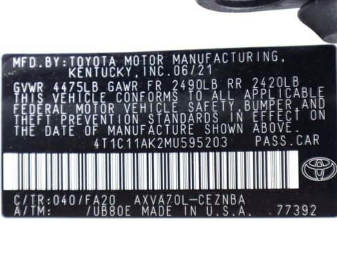 Used 2021 Toyota Camry LE FWD image 38