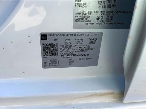 Used 2021 GMC Sierra 1500 SLT AWD/4WD image 37