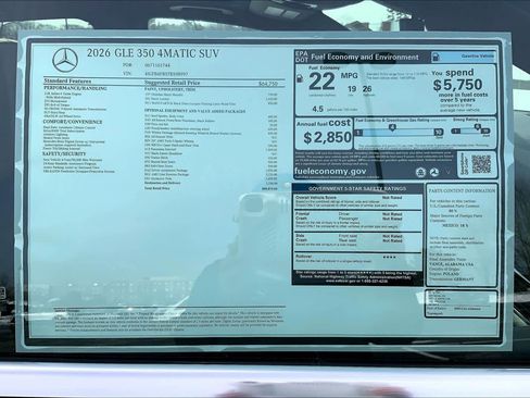 New 2026 Mercedes-Benz GLE 350 GLE 350 image 26