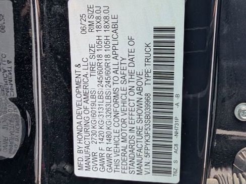 Used 2025 Honda Ridgeline RTL image 47