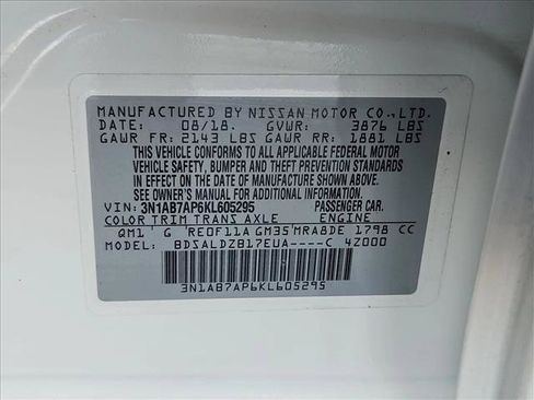 Used 2019 Nissan Sentra SV w/ Electronics Package FWD image 24