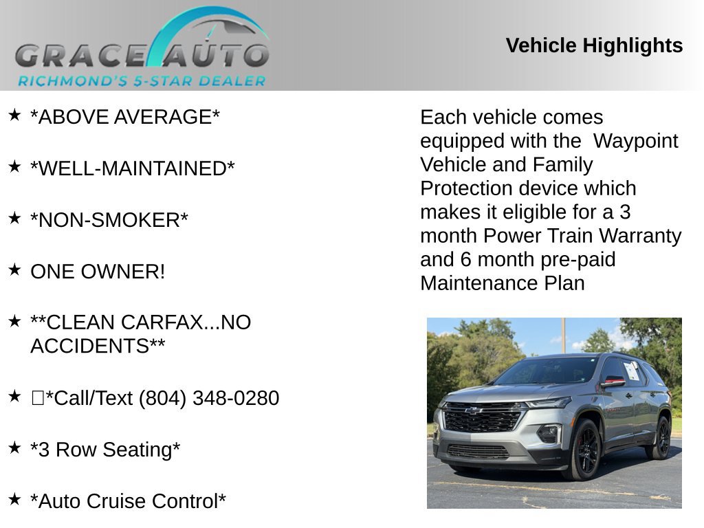 Used 2023 Chevrolet Traverse Premier w/ Redline Edition FWD image 2