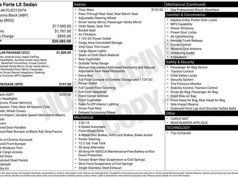 Used 2018 Kia Forte LX w/ LX Popular Package FWD image 6
