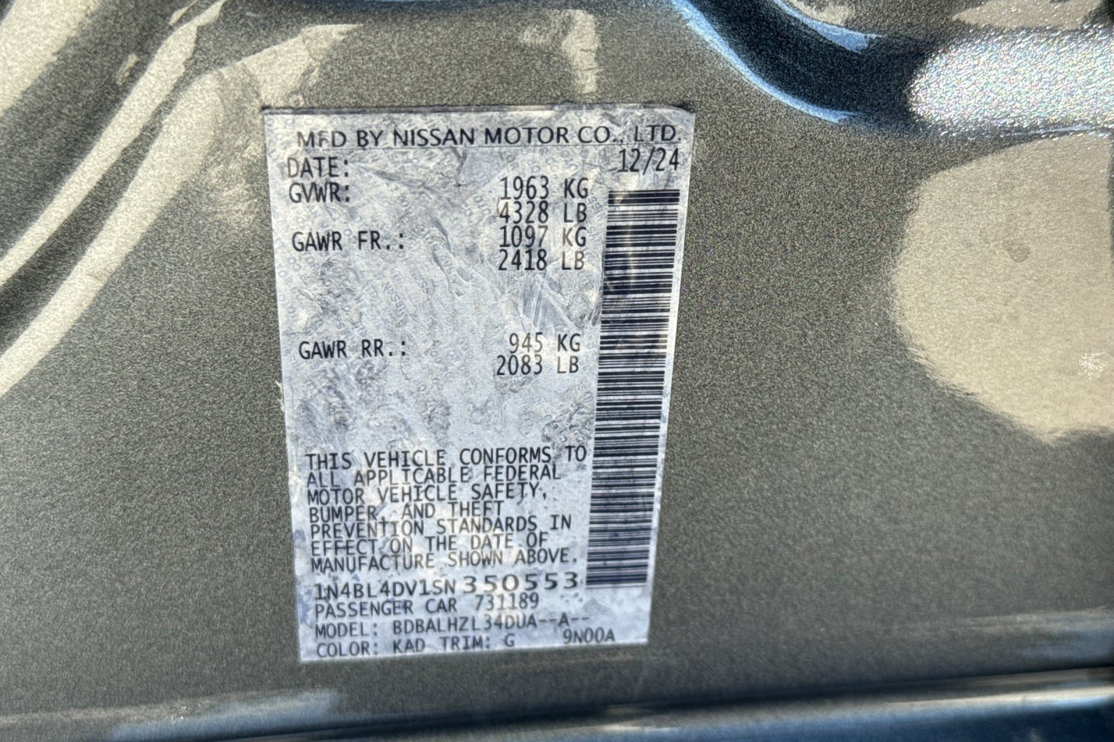 Used 2025 Nissan Altima 2.5 SV FWD image 28