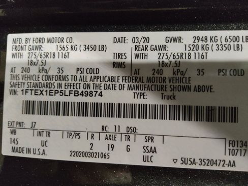 Used 2020 Ford F150 XLT w/ Equipment Group 302A Luxury AWD/4WD image 33