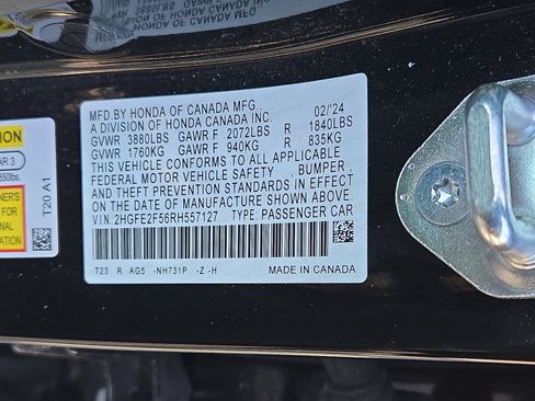 Certified 2024 Honda Civic Sport image 4