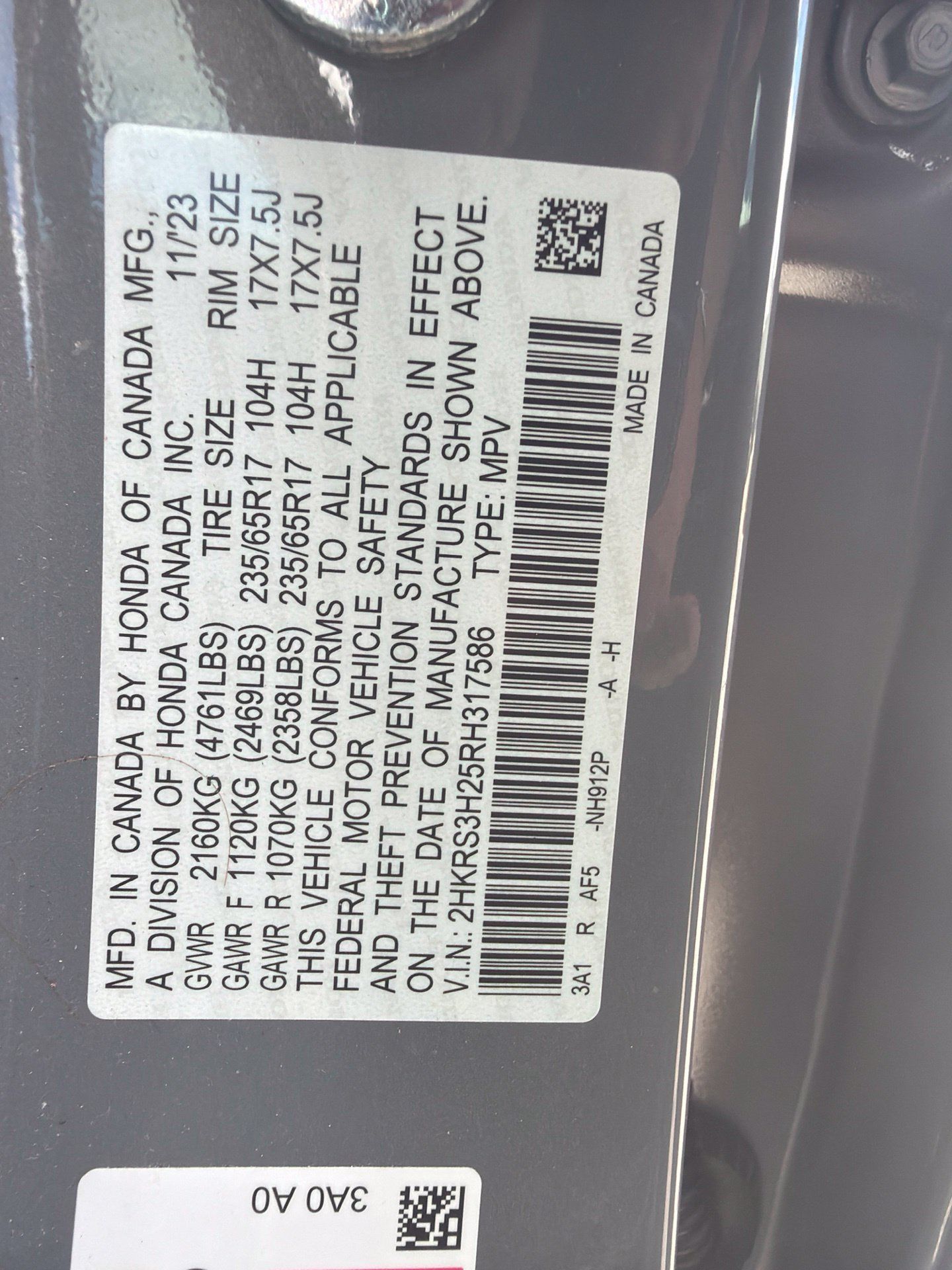 Used 2024 Honda CR-V LX image 10