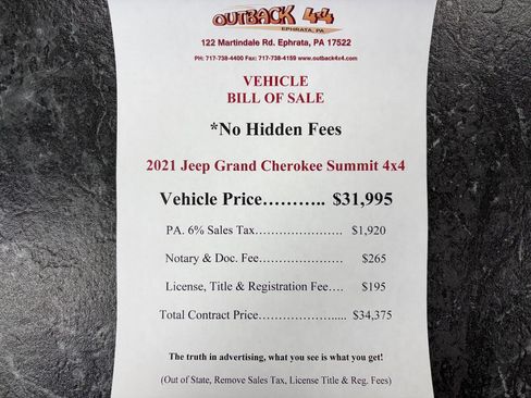 Used 2021 Jeep Grand Cherokee Summit w/ Platinum Series Group image 2