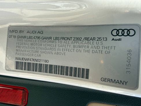 Used 2019 Audi A4 2.0T Premium Plus w/ Premium Plus Package AWD/4WD image 54