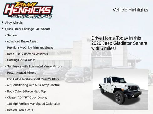 New 2026 Jeep Gladiator Sport AWD/4WD image 4