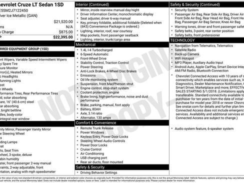 Used 2018 Chevrolet Cruze LT FWD image 32