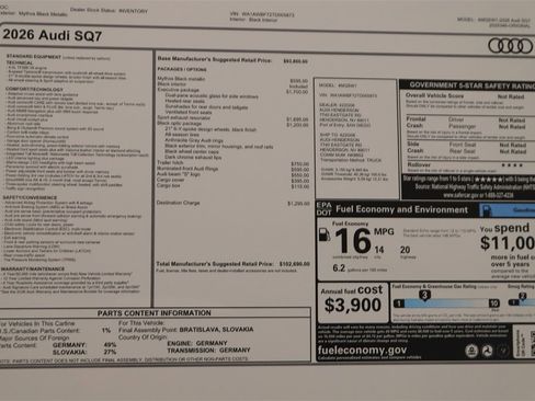 New 2026 Audi SQ7 Premium Plus image 32