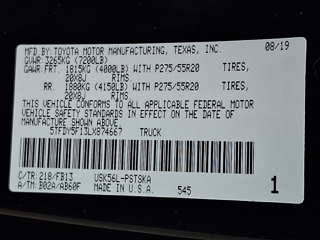 Used 2020 Toyota Tundra SR5 w/ TRD Sport Plus Package AWD/4WD image 27