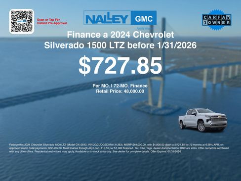 Used 2024 Chevrolet Silverado 1500 LTZ w/ Technology Package image 3