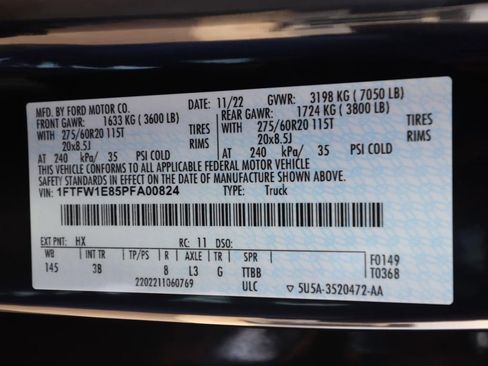 Certified 2023 Ford F150 Platinum w/ Equipment Group 701A High image 26