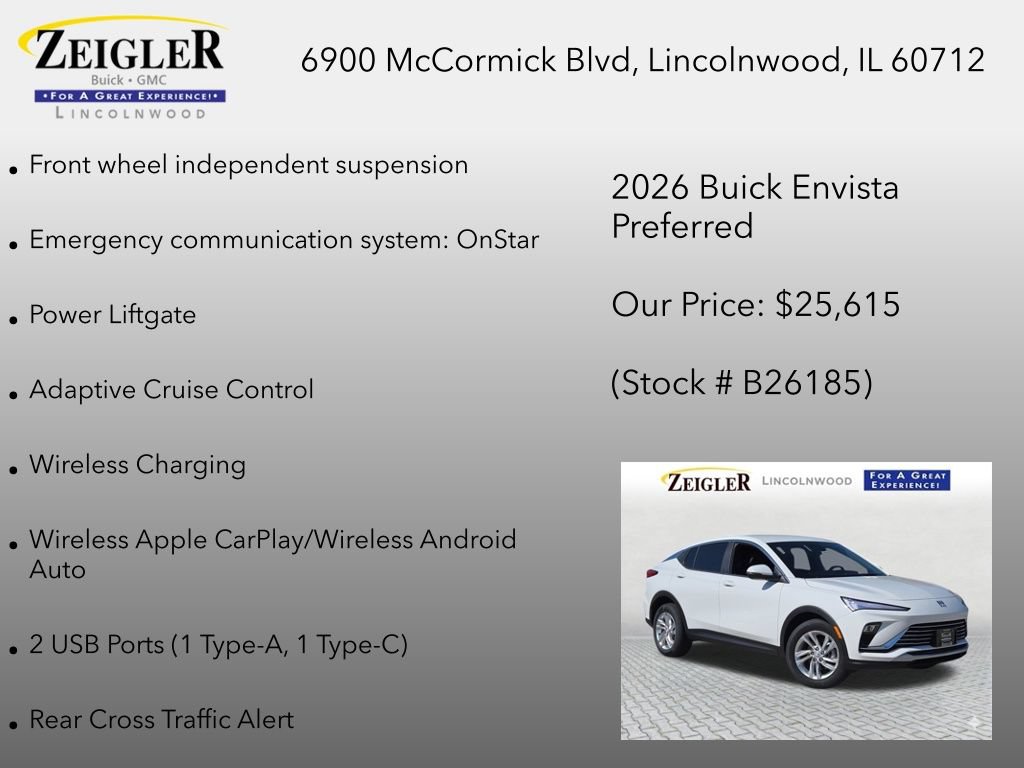 New 2026 Buick Envista Preferred w/ Convenience I Package FWD image 30