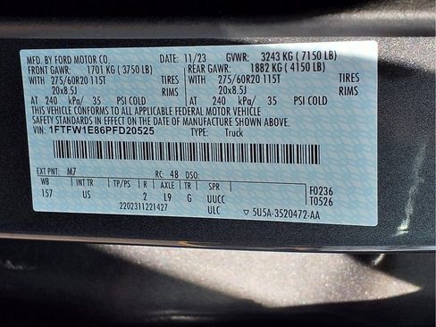 Used 2023 Ford F150 XLT w/ Equipment Group 302A High AWD/4WD image 24