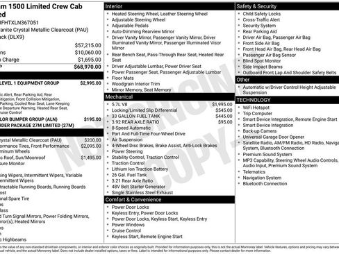 Used 2020 RAM 1500 Limited AWD/4WD image 42
