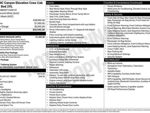 New 2026 GMC Canyon Elevation w/ Convenience Package RWD image 6