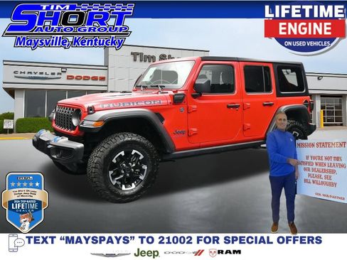 Used 2025 Jeep Wrangler Unlimited Rubicon 4xe w/ Safety Group AWD/4WD image 1