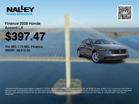 New 2026 Honda Accord LX image 7