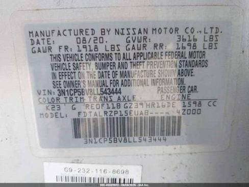 Used 2020 Nissan Kicks S FWD image 9