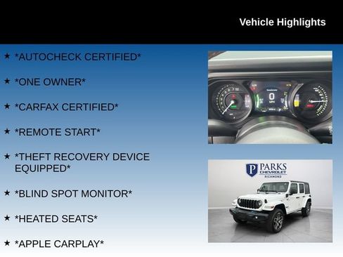Used 2024 Jeep Wrangler Unlimited w/ Convenience Group AWD/4WD image 4