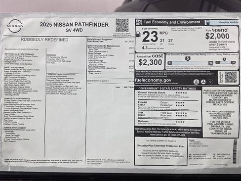 New 2025 Nissan Pathfinder SV w/ Lighting Package (N92) image 49